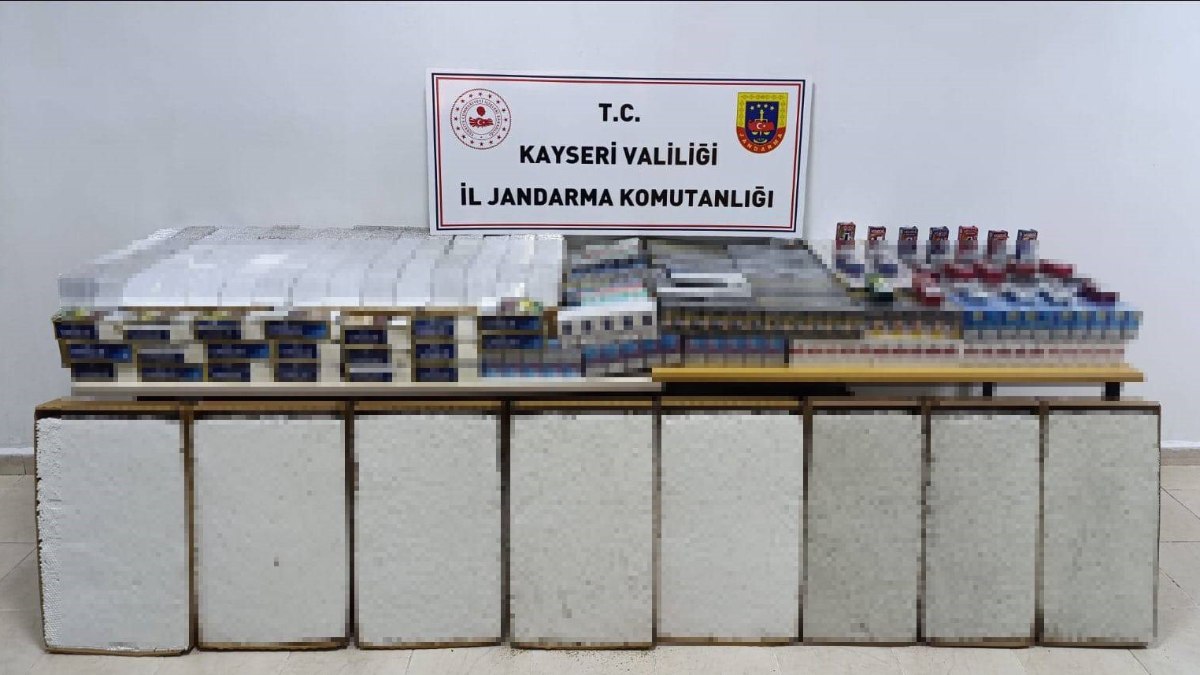 Kayseri’de kaçak sigara operasyonu