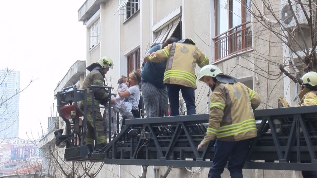 Şişli’de 5 katlı binada yangın: Çatıda mahsur kalan 8 kişi kurtarıldı