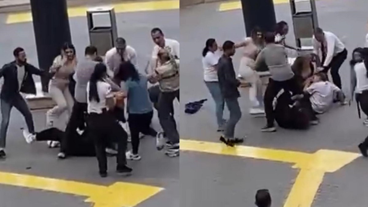 Mersin’de kadınlar tekme tokat kavga etti